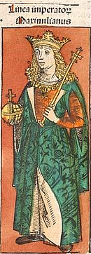Kaiser Maximilian I. (Schedelsche Weltchronik 1493)